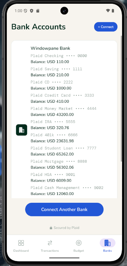 Banks Tab